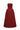 Dark red guipure lace midi dress with strapless folded bust and floral lace texture - IHF STUDIO