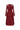 Dark Red Long Sleeve Lace Dress With Bow Belt - IHF STUDIO