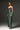 Green Metallic-Lacquer Jacquard Bustier Midi Column Dress with Lotus-Petal Shaped Detailing - IHF STUDIO