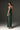 Green Metallic-Lacquer Jacquard Bustier Midi Column Dress with Lotus-Petal Shaped Detailing - IHF STUDIO