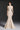 Ivory Floral Garden Lace halter mermaid maxi dress with hand-cut floral motifs, pearl and crystal clusters.