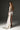 Ivory Floral Garden Lace Halter Mini-Column Dress With Asymmetric Draped Detail - IHF STUDIO
