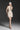 Ivory Floral Garden Lace Halter Mini Dress with Waist Cut-Out - IHF STUDIO