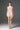 Ivory Floral Garden Lace and Agate Silk halter mini dress with long bow straps and hand-applied 3D lace motifs.