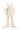 Ivory Floral Garden Lace square-neck mini column dress with large back bow - IHF STUDIO