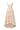 Ivory Floral Garden Lace Trapeze Midi Mullet A-line Dress With Pearl Cluster Embellishment - IHF STUDIO