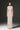 Ivory Floral Garden Lace V-neck maxi-column dress with pearl and crystal clusters across the lace.