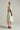 Ivory A-line taffeta midi dress with crochet lace overlays and crystal-embellished bow neckline - IHF STUDIO