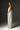 Ivory Satin Silk Bustier A-line Dress With Gold Flower Detail - IHF STUDIO