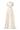 Ivory crochet lace A-line gown with short sleeves and crystal detailing at neckline and waist - IHF STUDIO