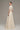 Ivory crochet lace A-line gown with short sleeves and crystal detailing at neckline and waist - IHF STUDIO
