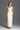 Ivory silk taffeta midi column dress with square neck and mini bow detail - IHF STUDIO