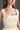 Ivory silk taffeta midi column dress with square neck and mini bow detail - IHF STUDIO