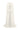Ivory Taffeta Mini Column Dress with Sequin Floral Embellishment and Draped Cape - IHF STUDIO
