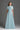Light blue Architectural Lace bustier A-line dress with mini cape and crystal embellishment - IHF STUDIO