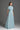 Light blue Architectural Lace bustier A-line dress with mini cape and crystal embellishment - IHF STUDIO