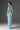 Light Blue Floral Garden Lace Dress With Halter Neck And Long Sleeves - IHF STUDIO