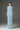 Light Blue Floral Garden Lace midi dress with long bow straps - IHF STUDIO