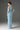 Light Blue Floral Garden Lace midi dress with long bow straps - IHF STUDIO