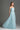Light Blue Tiny Floral Mesh Lace Bustier Maxi A-Line Dress With Draped Tulle Details - IHF STUDIO