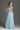 Light Blue Tiny Floral Mesh Lace Bustier Maxi A-Line Dress With Draped Tulle Details - IHF STUDIO