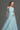 Light Blue Tiny Floral Mesh Lace One-Shoulder A-Line Dress With Draped Tulle Details - IHF STUDIO