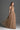Light Brown Vine Guipure Lace A-Line Dress With Ruffle Collar - IHF STUDIO