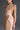 Light Brown Vine Guipure Lace And Taffeta Column Dress With Draped Bow Detail - IHF STUDIO