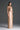 Light Brown Vine Guipure Lace And Taffeta Column Dress With Draped Bow Detail - IHF STUDIO