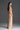 Light Brown Vine Guipure Lace And Taffeta Column Dress With Draped Bow Detail - IHF STUDIO