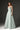 Light Green Lacquered Brocade Bustier A-line Dress with Lotus-Petal Shaped Detailing - IHF STUDIO