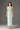 Light green lacquered brocade sleeveless column midi dress - IHF STUDIO