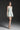 Light Green Lacquered Brocade Strapless A-line Mini Dress with Pearl-Embellished Shoulder - IHF STUDIO