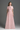 Light Pink Architectural Lace bustier A-line dress with mini cape and crystal embellishment - IHF STUDIO