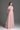 Light Pink Architectural Lace bustier A-line dress with mini cape and crystal embellishment - IHF STUDIO