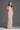 Light Pink Architectural Lace Off-Shoulder Dress With Crystal Embellishment - IHF STUDIO