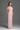 Light Pink Architectural Lace Off-Shoulder Dress With Crystal Embellishment - IHF STUDIO