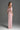 Light Pink Architectural Lace Off-Shoulder Dress With Crystal Embellishment - IHF STUDIO