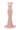 Light pink shimmer jersey maxi dress with asymmetric one-shoulder neckline, ruching and crystal embellishments - IHF STUDIO