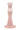 Light pink shimmer jersey maxi dress with asymmetric one-shoulder neckline, ruching and crystal embellishments - IHF STUDIO