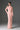 Light Pink Floral Garden Lace Dress With Halter Neck And Long Sleeves - IHF STUDIO