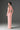 Light Pink Floral Garden Lace Dress With Halter Neck And Long Sleeves - IHF STUDIO