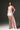 Light Pink Floral Garden Lace Halter Mini-Column Dress With Asymmetric Draped Detail - IHF STUDIO