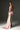 Light Pink Floral Garden Lace Halter Mini-Column Dress With Asymmetric Draped Detail - IHF STUDIO