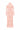 Light pink Floral Garden Lace midi dress with halter neck and long sleeves - IHF STUDIO