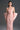 Light Pink Floral Garden Lace Square-Neck Column Dress With Large Back Bow - IHF STUDIO