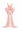 Light pink Floral Garden Lace square-neck mini column dress with large back bow - IHF STUDIO