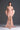 Light pink Floral Garden Lace square-neck mini column dress with large back bow - IHF STUDIO