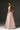 Light Pink Lacquered Brocade Bustier A-line Dress with Lotus-Petal Shaped Detailing - IHF STUDIO
