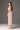 Light pink lacquered brocade sleeveless column midi dress - IHF STUDIO